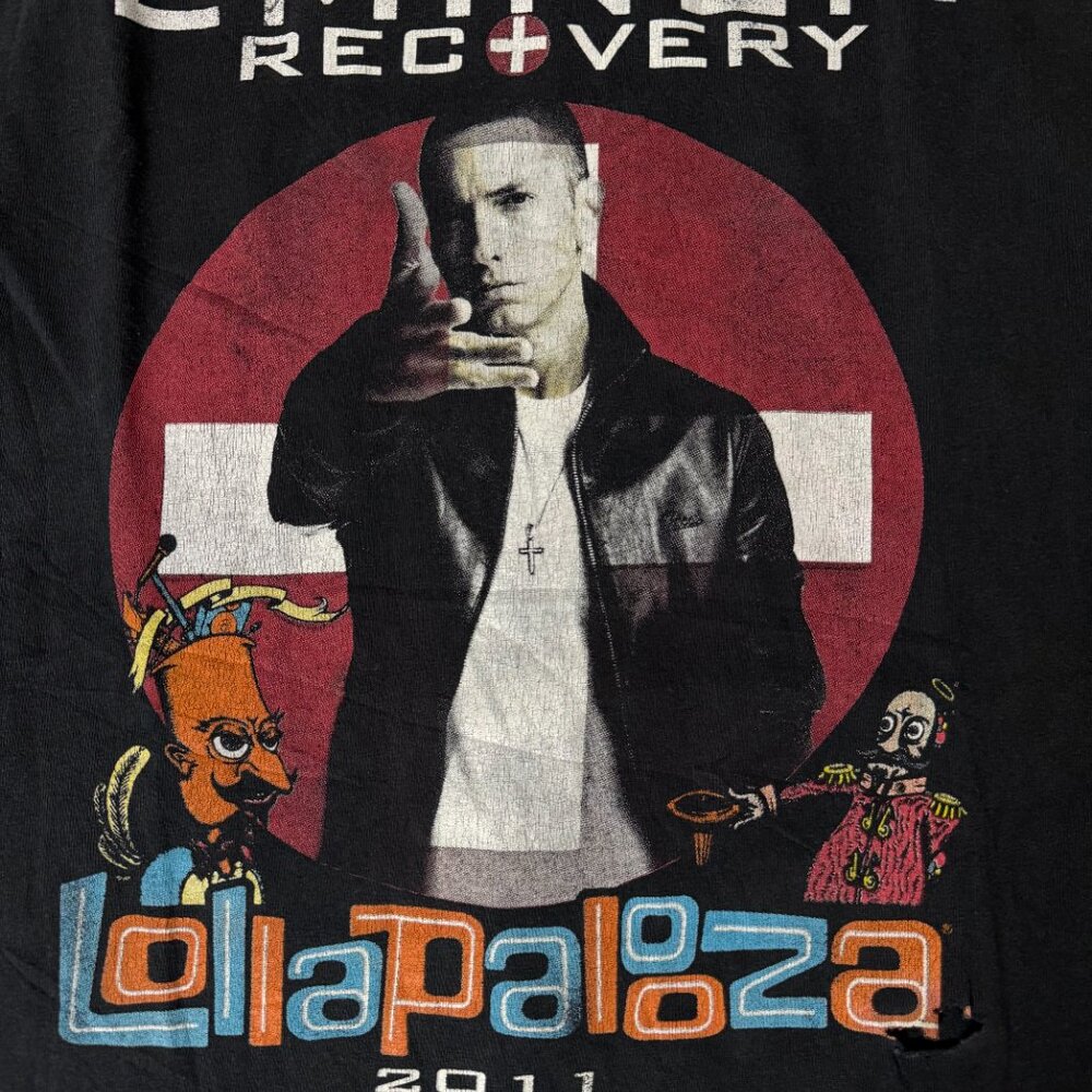 Vintage Eminem Recovery Concert Festival Tee 2011 Lollapalooza